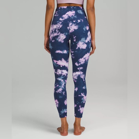 Lululemon Align High Rise 25” Leggings - blue/pink tie dye - Size 4 - Picture 3 of 8